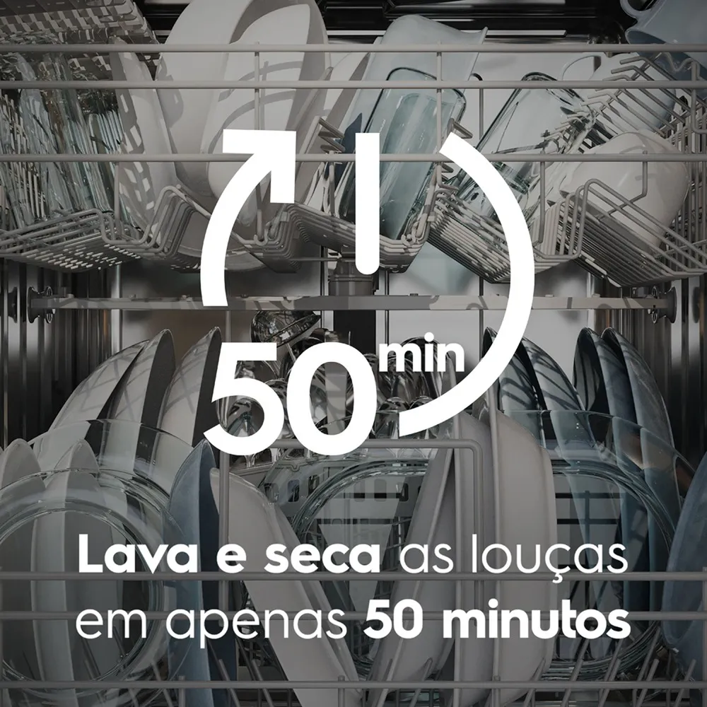 Lava-Louça Electrolux 14 Serviços Preta com Programa Lava e Seca 50 min (LP14E)