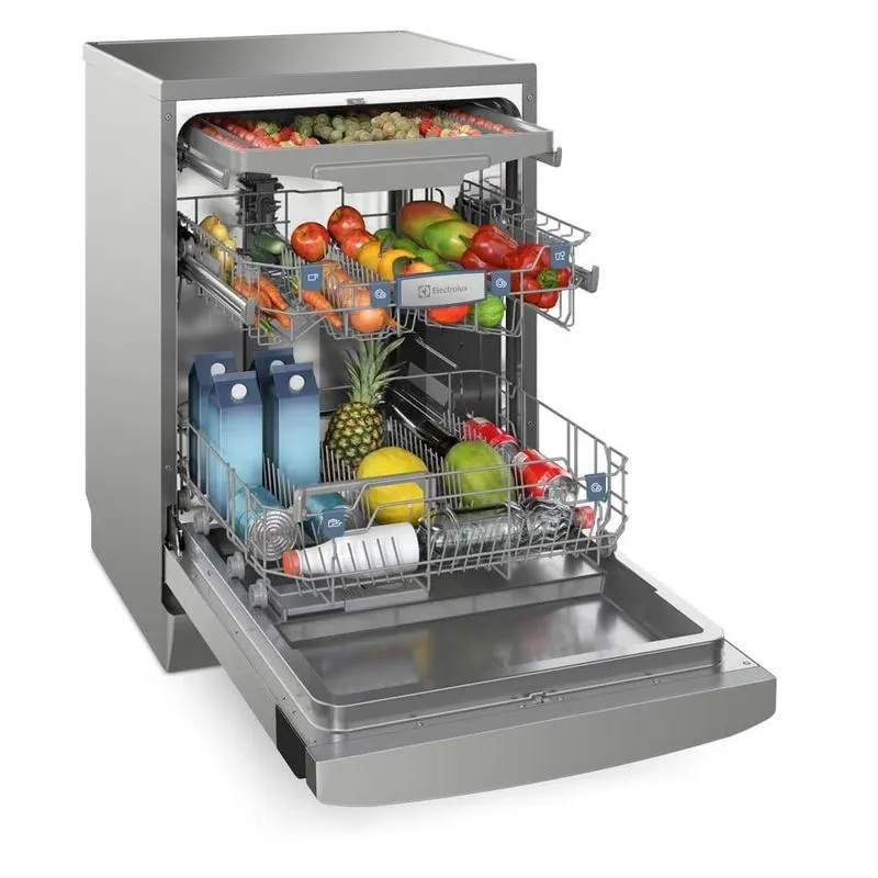 Lava-Louças Electrolux 14 Serviços Inox com Função Higienizar Compras (LL14X)