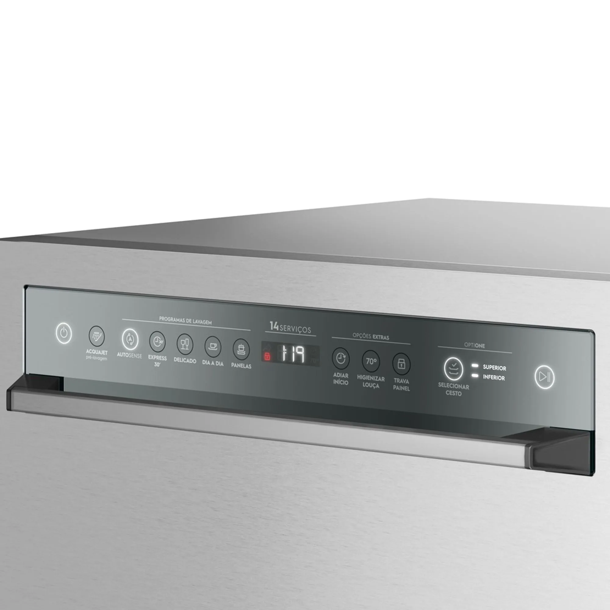 Lava-Louças Electrolux 14 Serviços Inox Home Pro com Função Higienizar 70° (LS14X)
