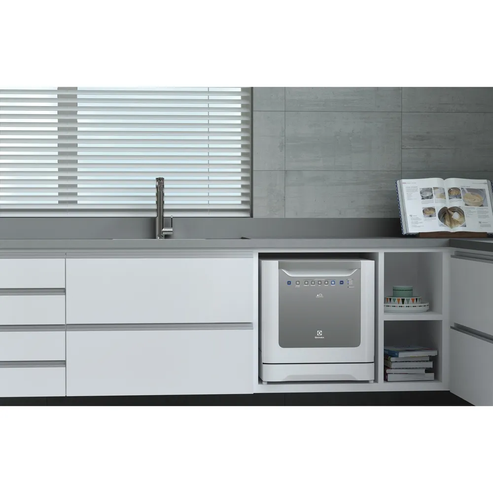 Lava-louças Electrolux 8 Serviços Branca com Programa Eco (LV08B)