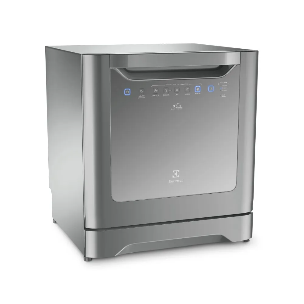 Lava-Louças Electrolux 8 Serviços Inox Compacta com Programa Eco (LE08S)