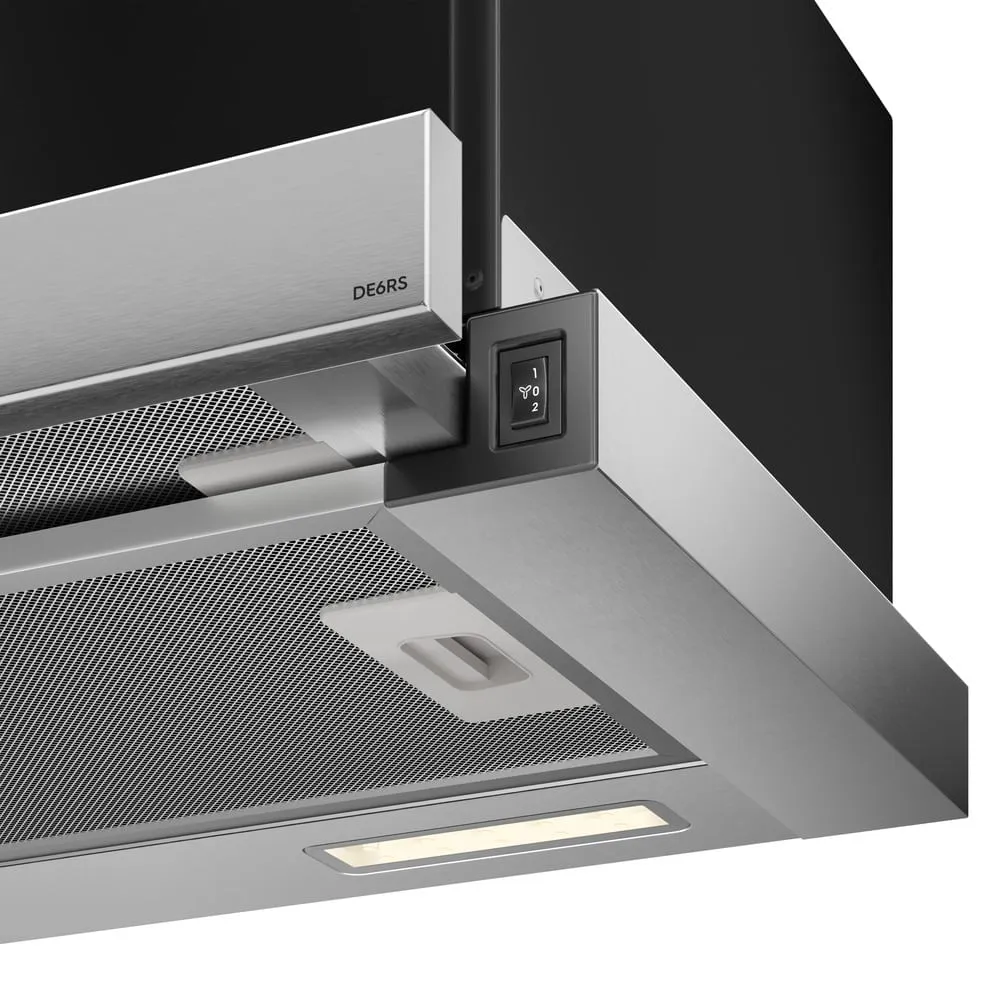 Depurador de Ar Electrolux 60cm Retrátil Inox Efficient com Luz de Led (DE6RS)