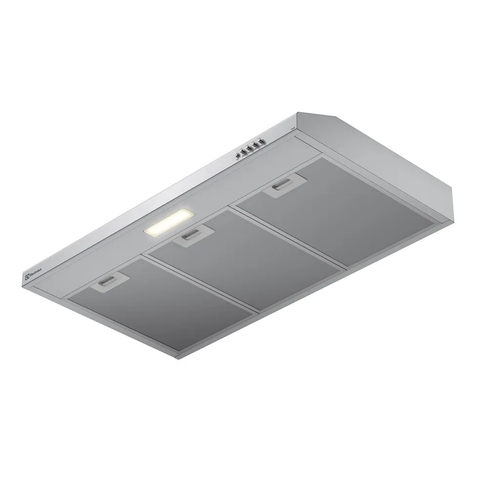 Depurador de Ar Electrolux 80cm Inox Alto Poder de Sucção, Luz LED e Filtragem Dupla (DE8SS)