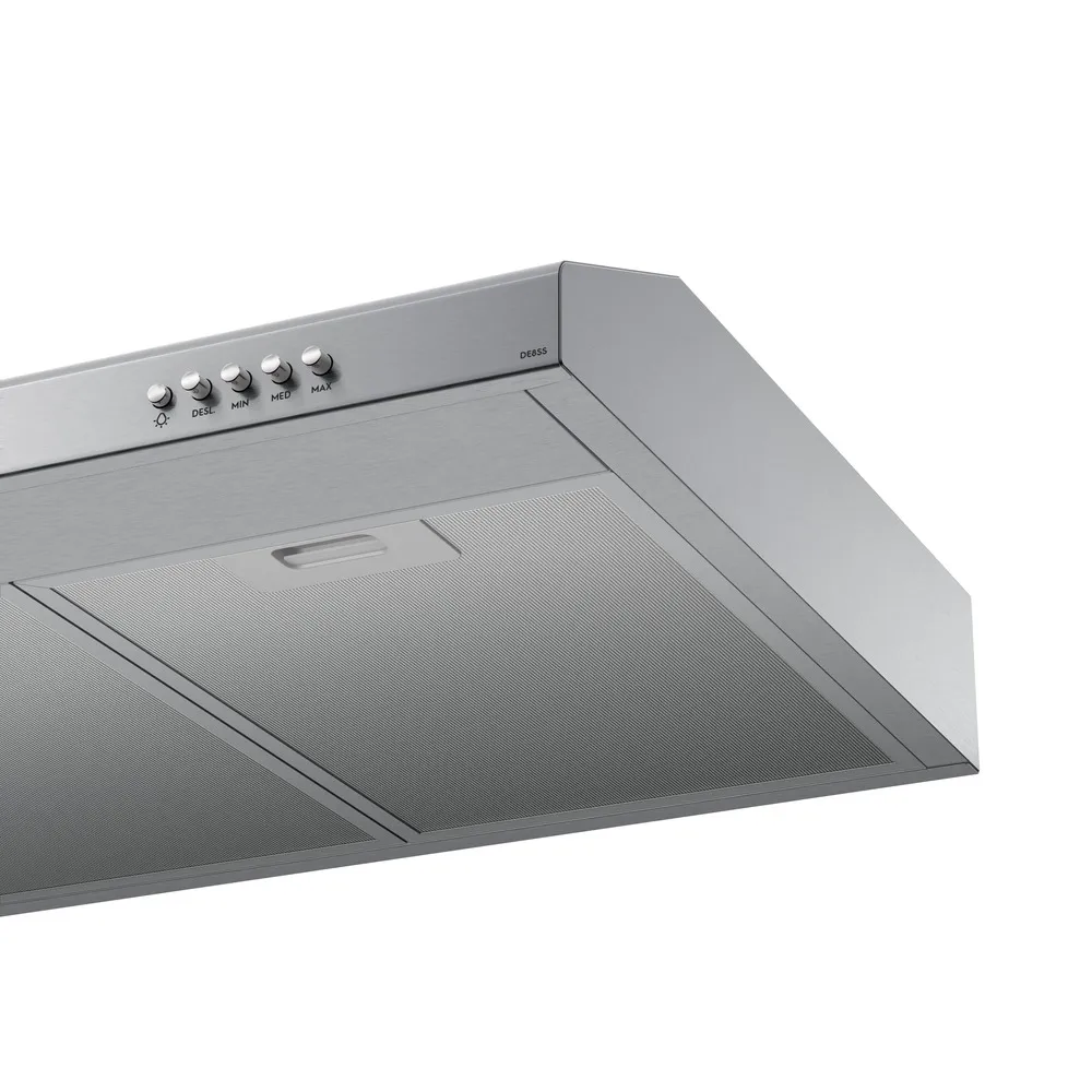 Depurador de Ar Electrolux 80cm Inox Alto Poder de Sucção, Luz LED e Filtragem Dupla (DE8SS)