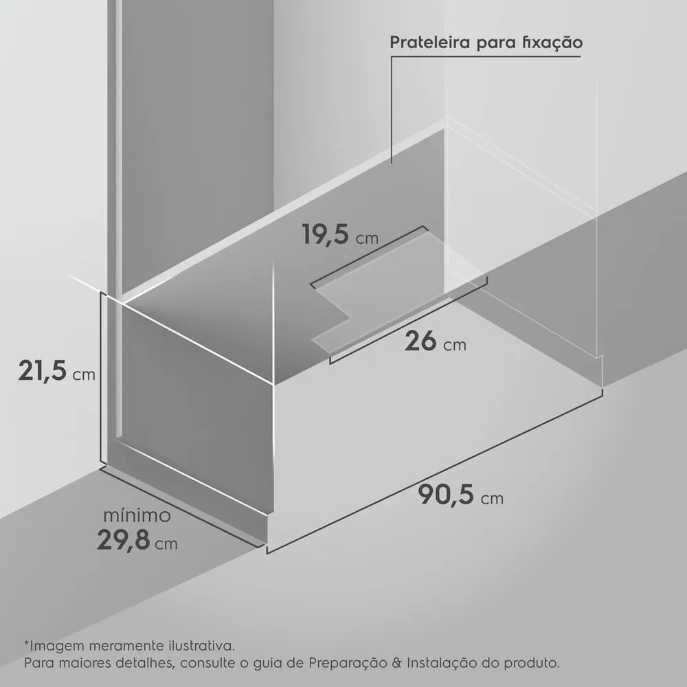 Depurador de Ar Electrolux 90cm Retrátil Inox Efficient com Luz de Led (DE9RS)