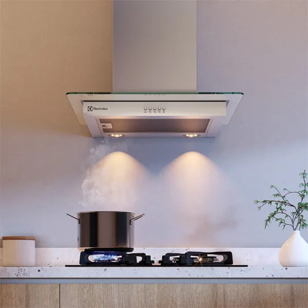 Coifa de Parede Electrolux 60cm de Vidro Efficient com Luz de Led (CE6VX)