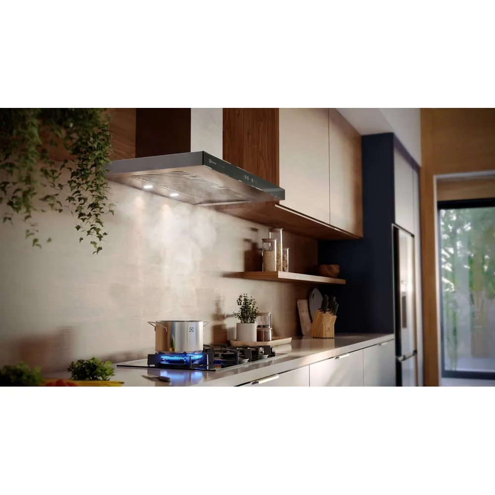 Coifa de Parede Electrolux 90cm Inox Home Pro Painel Frontal de Vidro Espelhado (CE9HP)