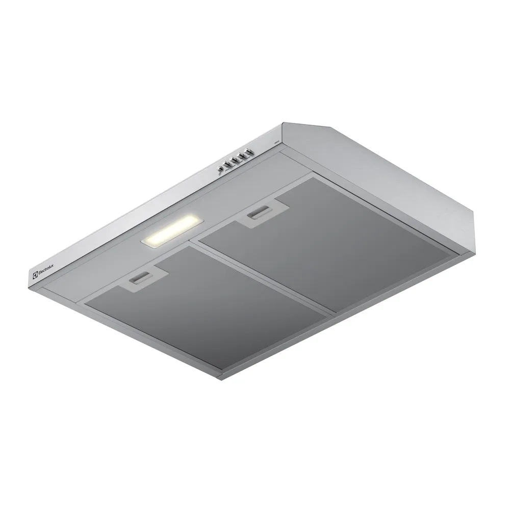 Depurador de Ar Electrolux 60 cm Inox Alto Poder de Sucção, Luz LED e Filtragem Dupla (DE6SS)