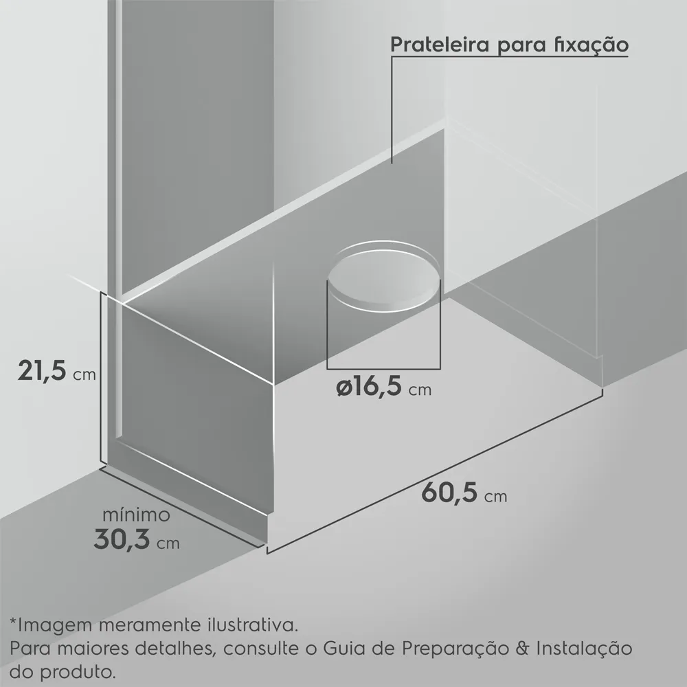 Depurador de Ar Electrolux 60cm Retrátil Preto Efficient com Luz de Led (DE6RP)