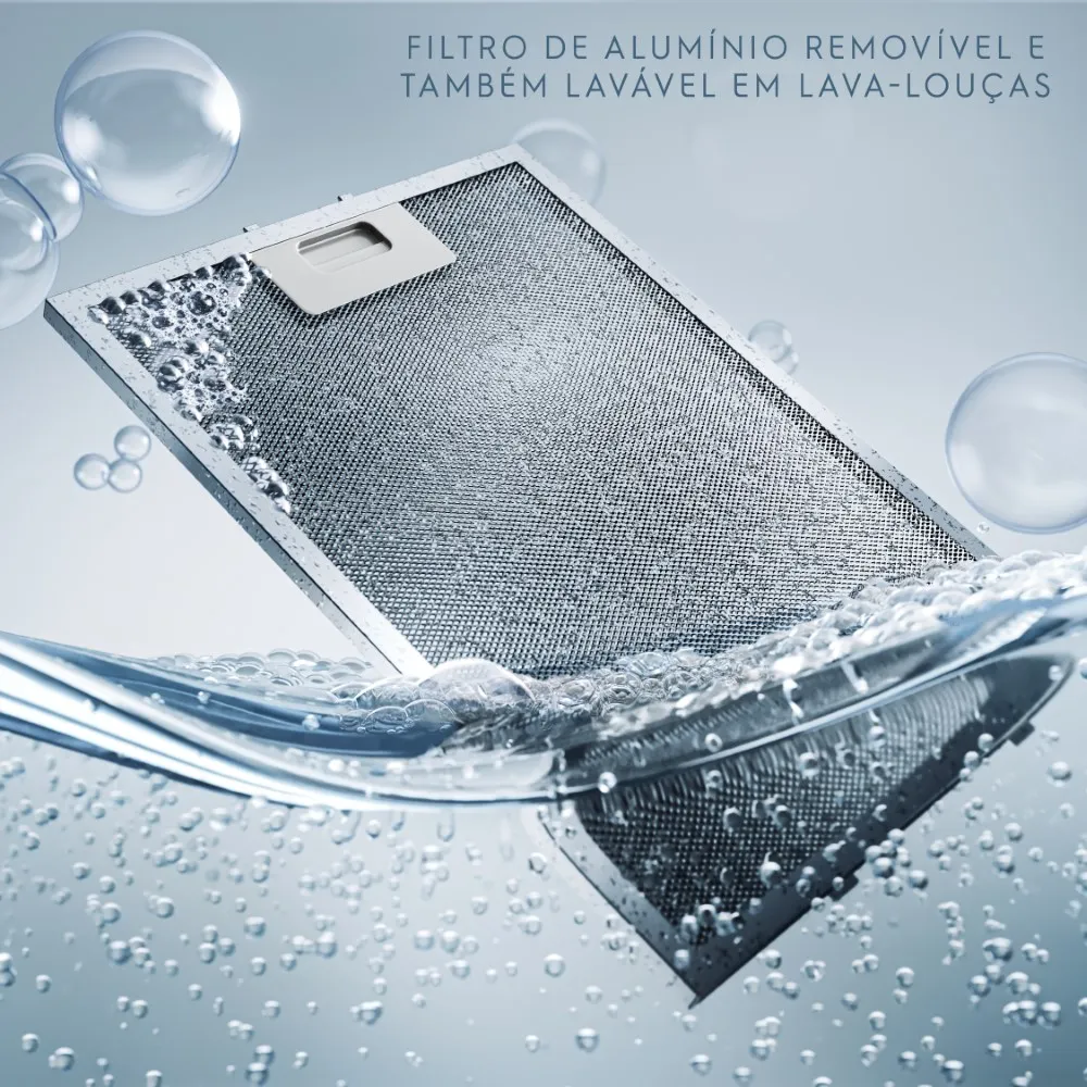 Coifa de Parede Electrolux 90cm de Vidro Efficient com Luz de Led (CE9VX)