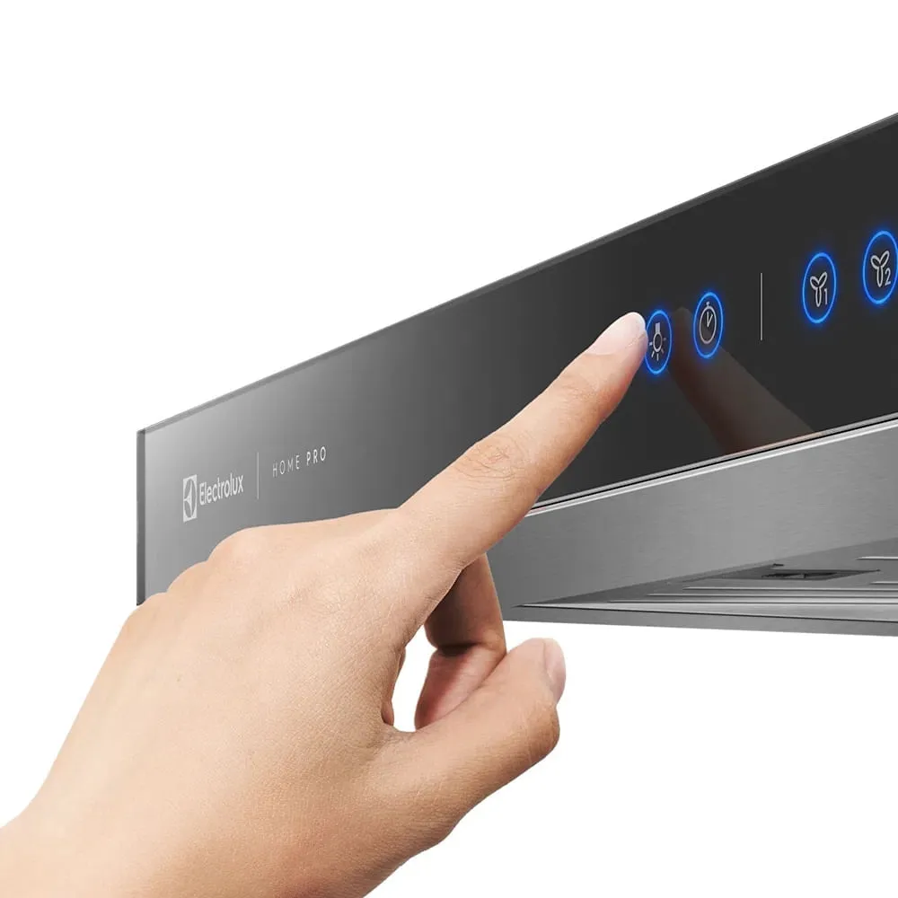 Coifa de Parede Electrolux 90cm Inox Home Pro com Painel frontal de Vidro Espelhado (90CTU)