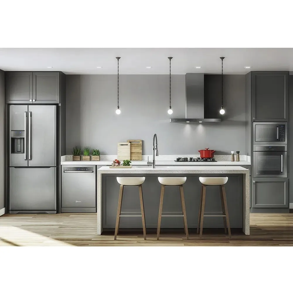 Coifa de Parede Electrolux 90cm Inox Home Pro com Painel frontal de Vidro Espelhado (90CTU)