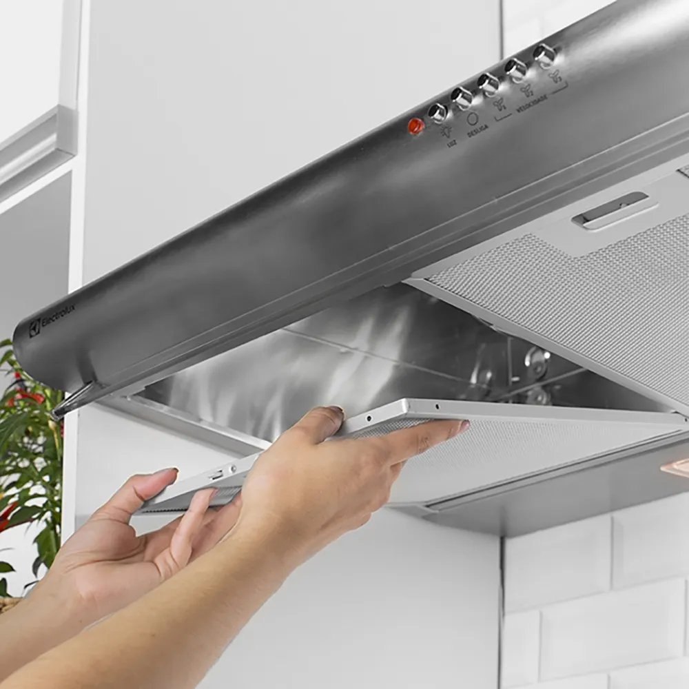 Depurador de Ar Parede Electrolux 80cm Inox com Filtro Lavável e Máscara Captadora de Ar (DE80X)