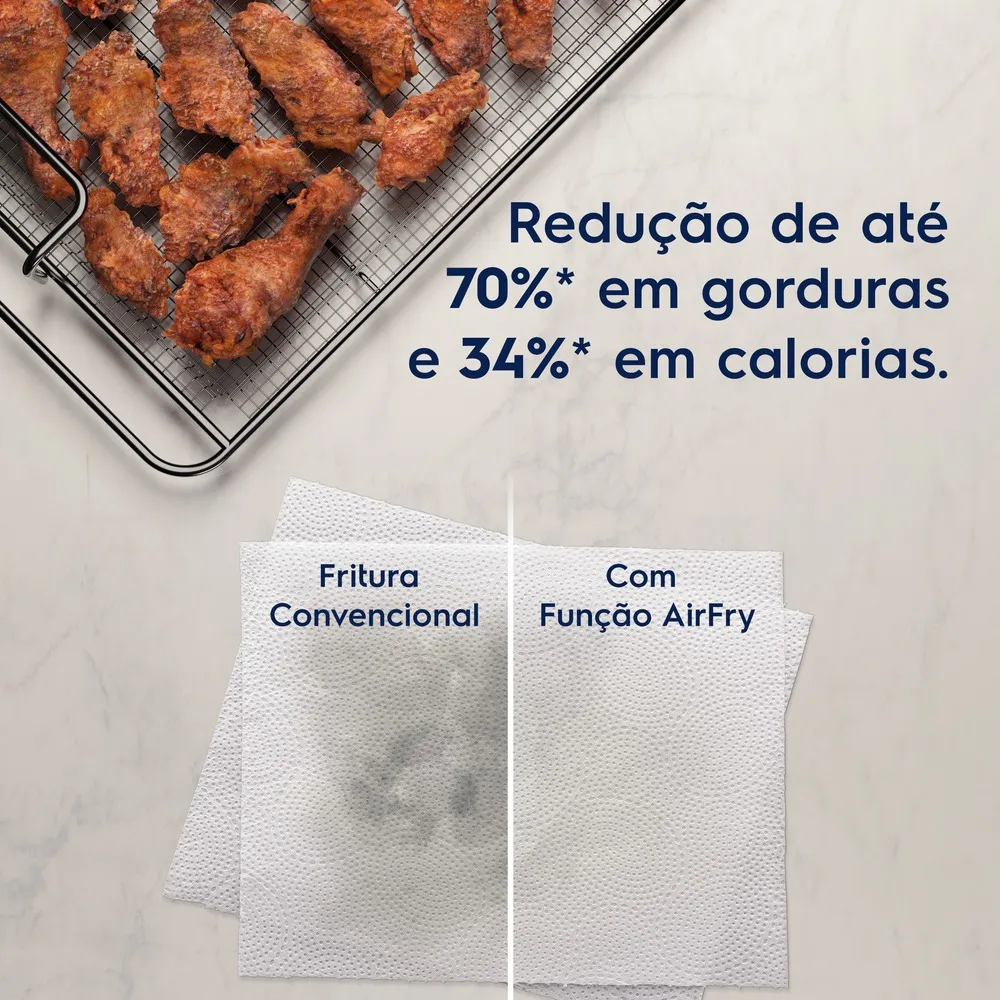 Forno de Embutir Elétrico Electrolux 80L Experience Air fryer, PerfectCook360 e Painel Touch (OE8EA)