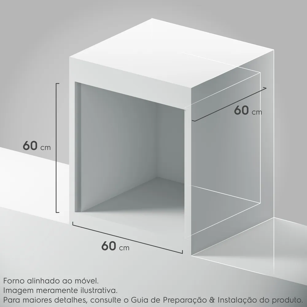 Forno de Embutir Elétrico Electrolux 80L Experience Air fryer, PerfectCook360 e Painel Touch (OE8EA)