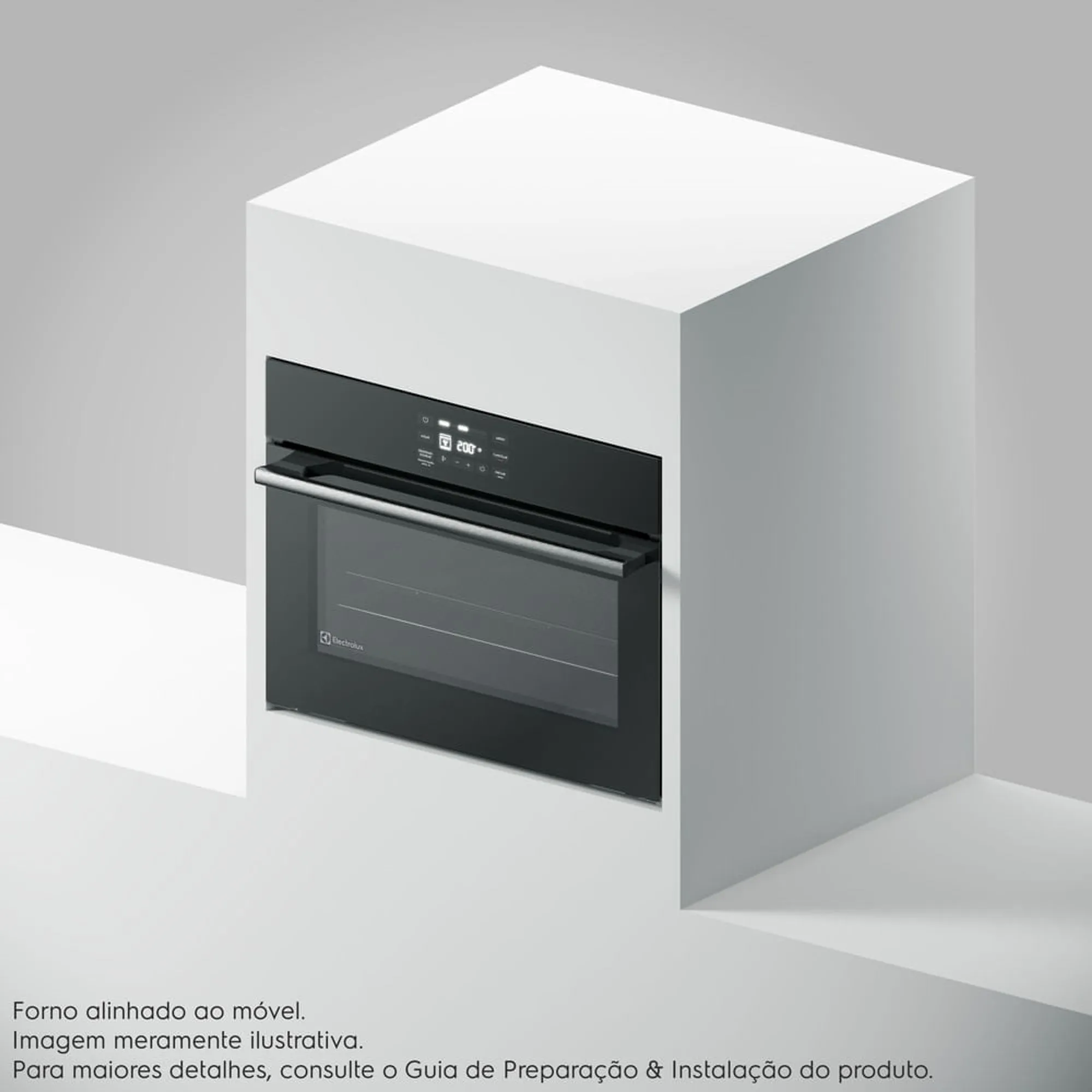 Forno de Embutir Elétrico Electrolux 50L Experience Air Fryer, PerfectCook360 e Painel Touch (OE5EA)