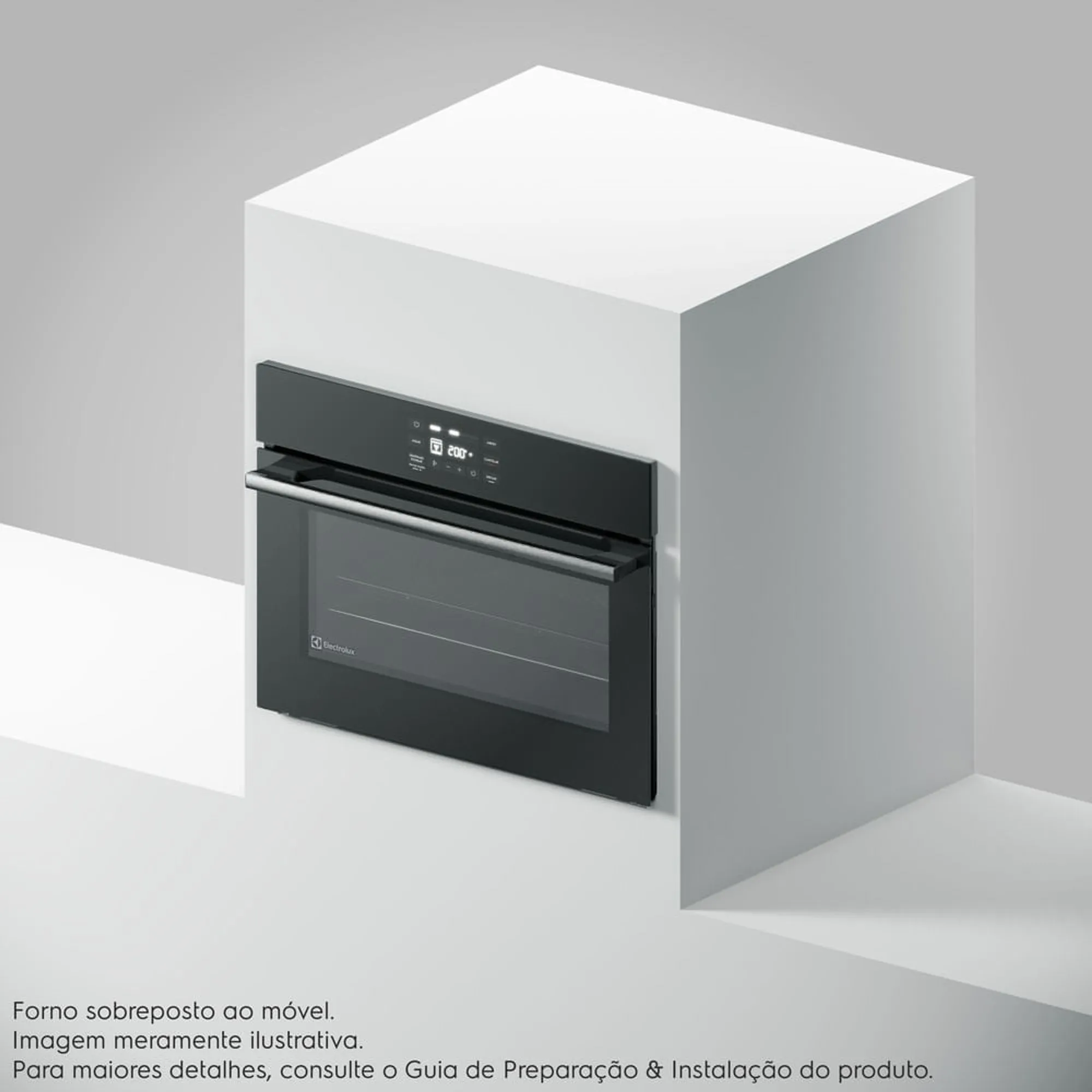Forno de Embutir Elétrico Electrolux 50L Experience Air Fryer, PerfectCook360 e Painel Touch (OE5EA)