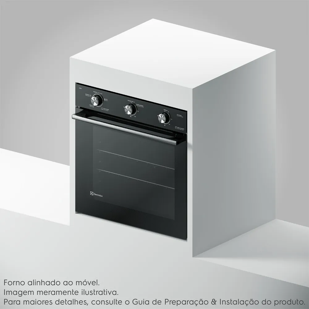 Forno de Embutir Elétrico Electrolux 80L Efficient com PerfectCook (OE8EL)