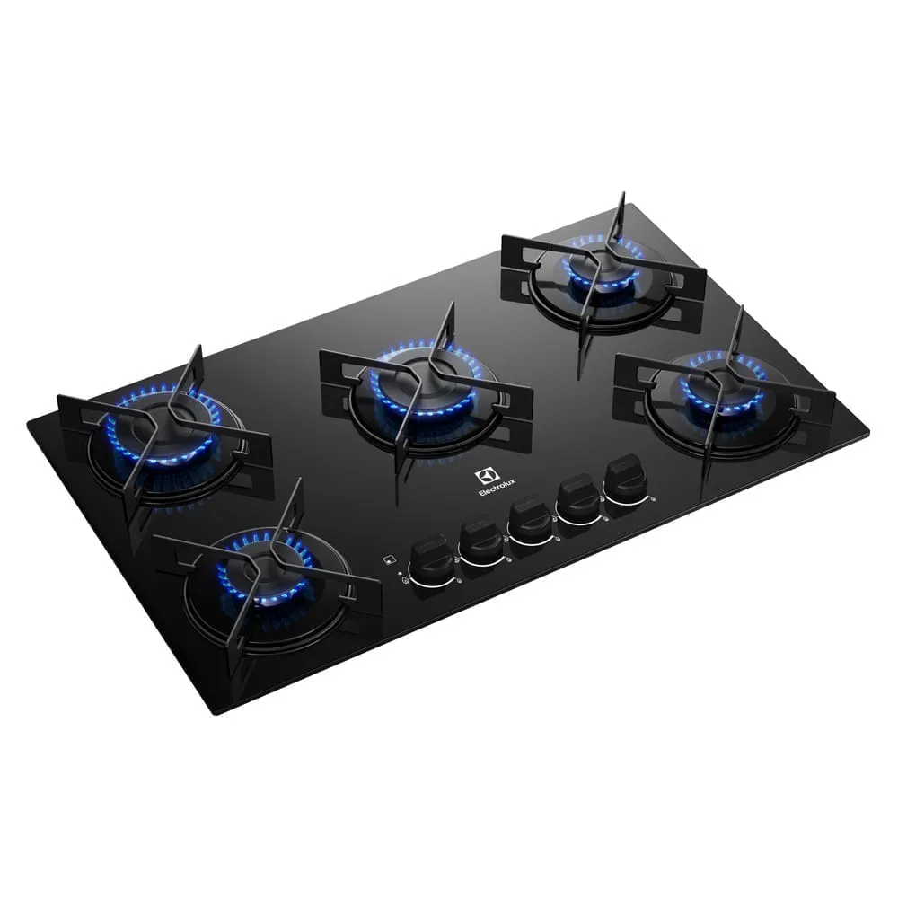Kit Cooktop 5 Bocas a Gás Efficient (KE5GR) + Forno de Embutir Elétrico 80L Efficient (OE8EL) Electrolux