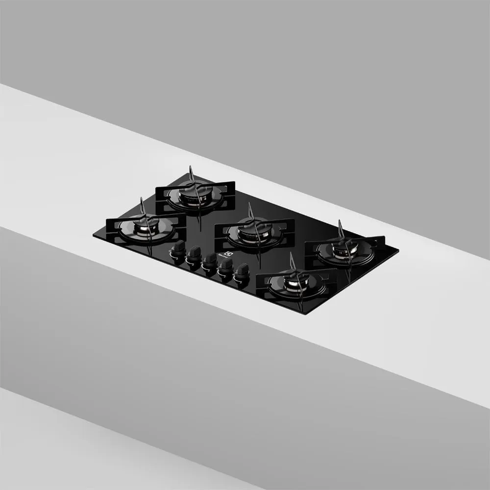 Kit Cooktop 5 Bocas a Gás Efficient (KE5GR) + Forno de Embutir Elétrico 80L Efficient (OE8EL) Electrolux