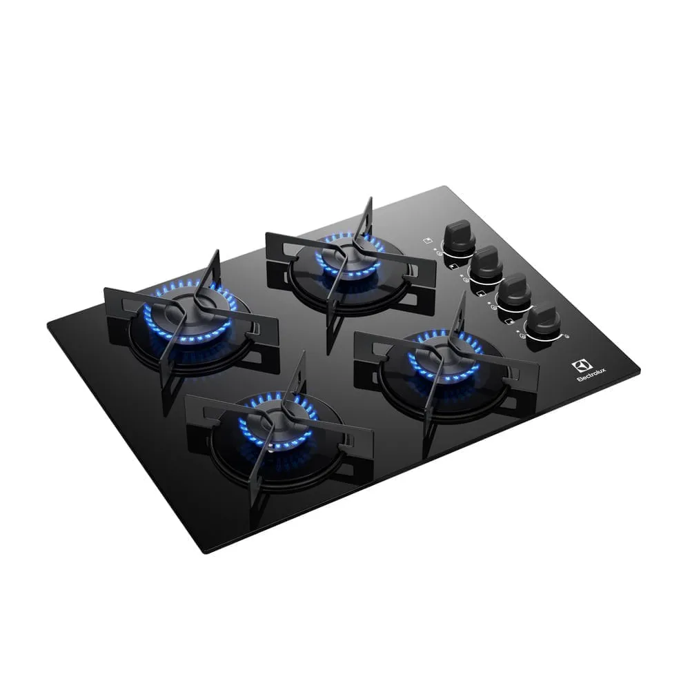 Kit Cooktop 4 Bocas a Gás Efficient (KE4GR) + Forno de Embutir Elétrico 50L Experience (OE5EA) Electrolux