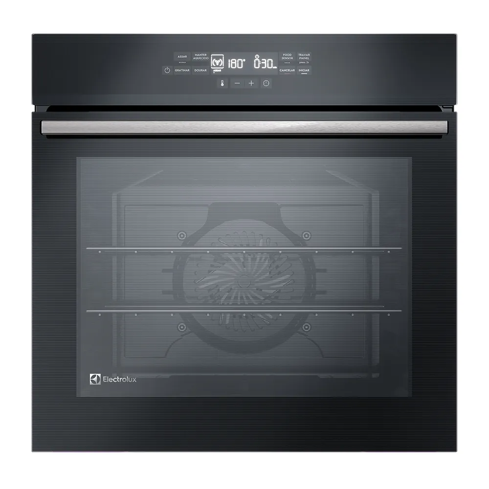 Forno de Embutir Electrolux Elétrico 80L Experience com FoodSensor Preto (OE8EF)