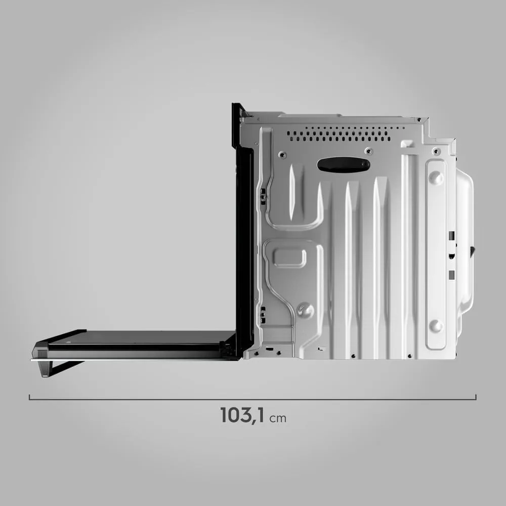 Forno de Embutir Electrolux Elétrico 80L Home Pro c/ AirFryer, Wi-Fi e VaporBake Espelhado (OE9XS)