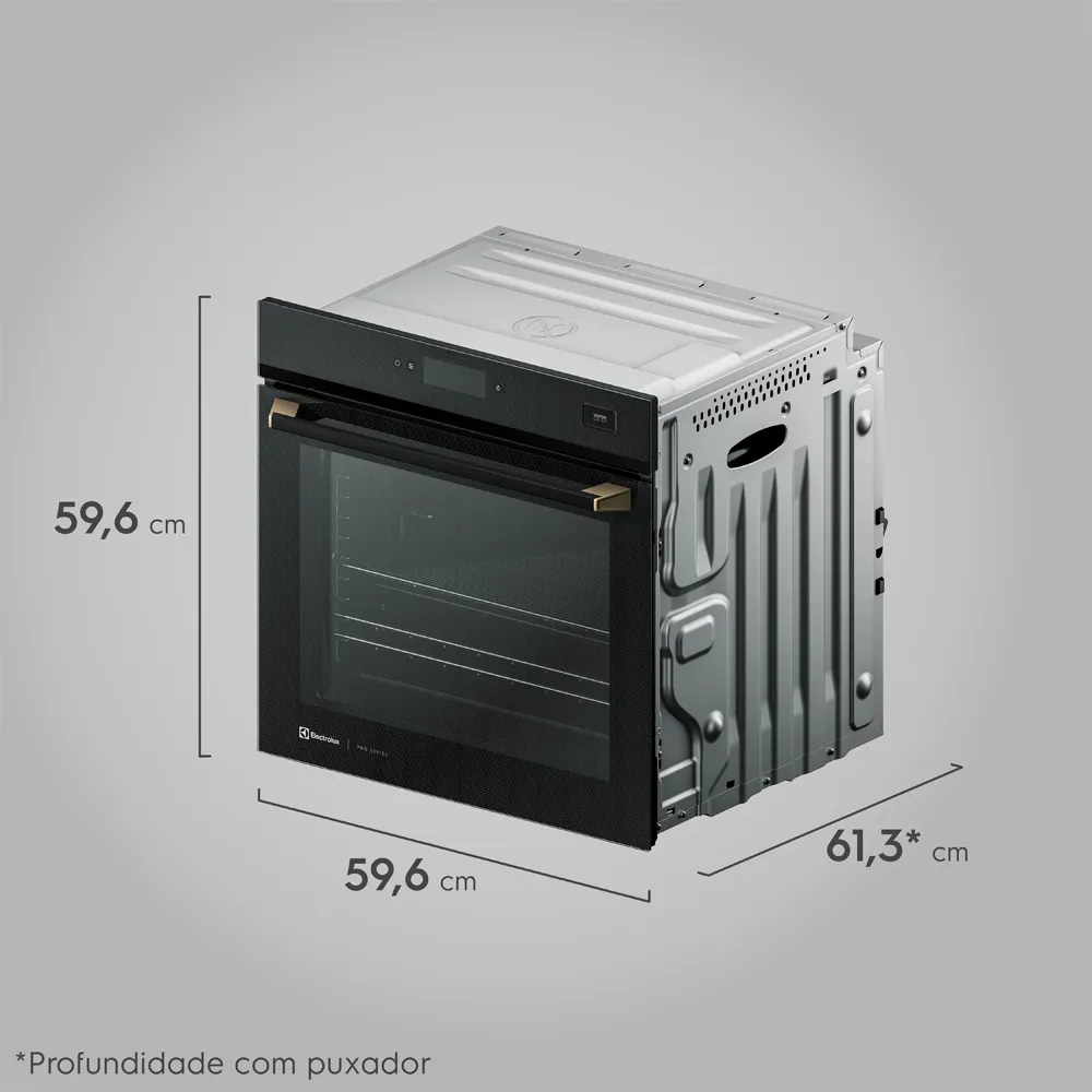 Forno de Embutir Elétrico Electrolux 80L Expert Pro Series com VaporCrisp e Wi-fi (OE9XB)
