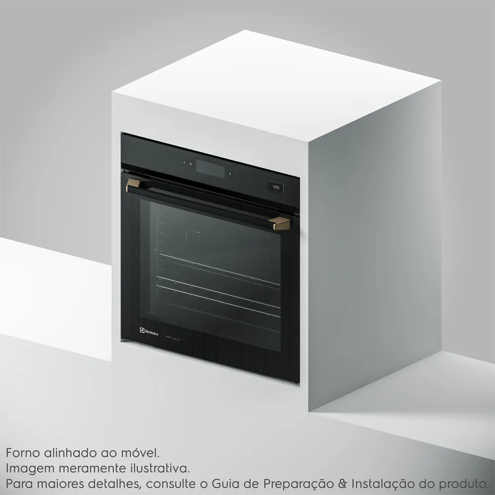 Forno de Embutir Elétrico Electrolux 80L Expert Pro Series com VaporCrisp e Wi-fi (OE9XB)