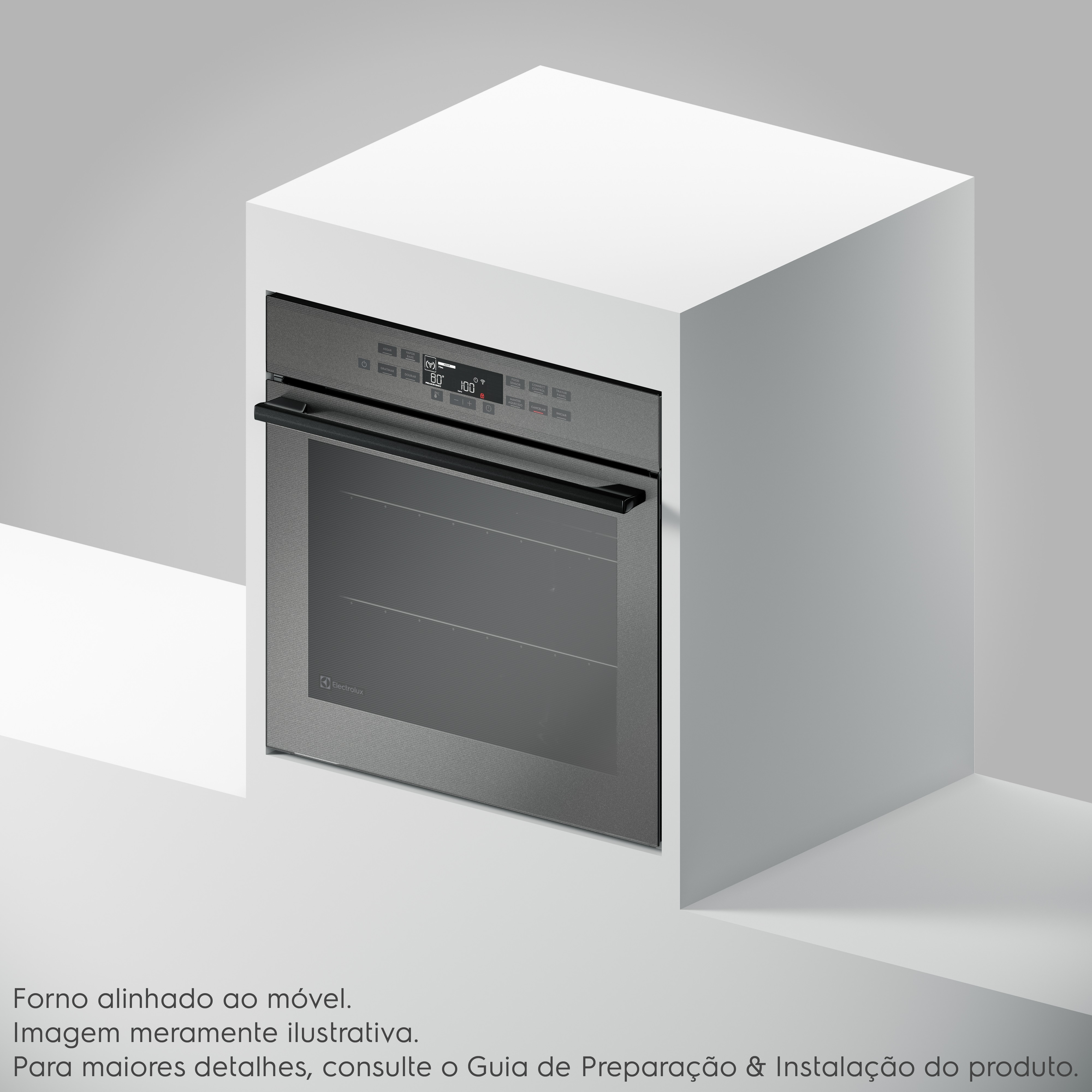 Kit Cooktop 5 Bocas a Gás Expert (KE5GW) + Forno de Embutir Elétrico 80L Expert (OE8EW) Electrolux