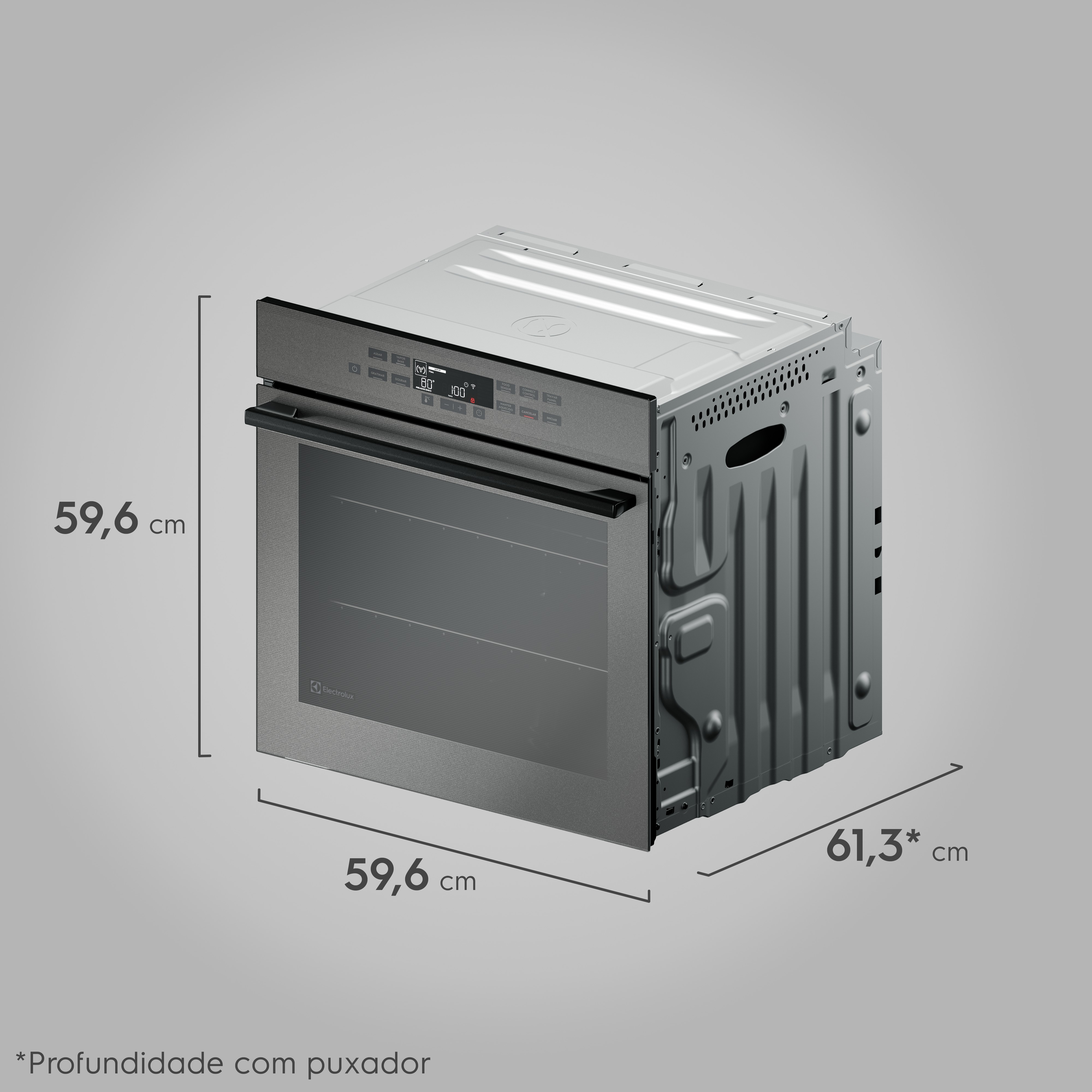 Kit Cooktop 5 Bocas a Gás Expert (KE5GW) + Forno de Embutir Elétrico 80L Expert (OE8EW) Electrolux