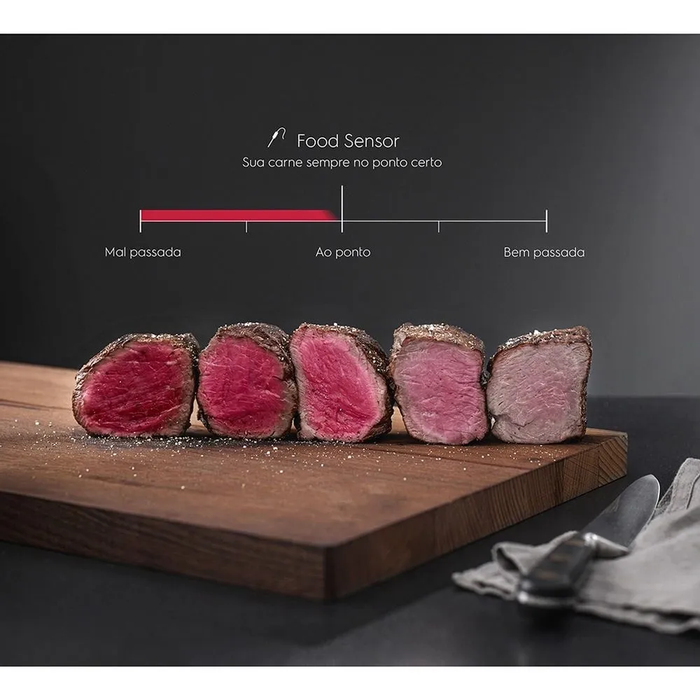 Forno de Embutir Electrolux Elétrico 72L a Vapor com FoodSensor Preto (OE8ES)