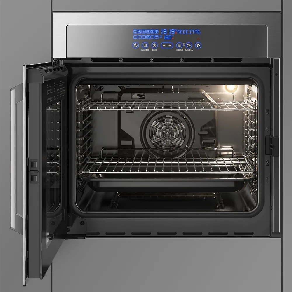 Forno de Embutir Electrolux Elétrico 80L Home Pro com Grill Inox (OE9XT)