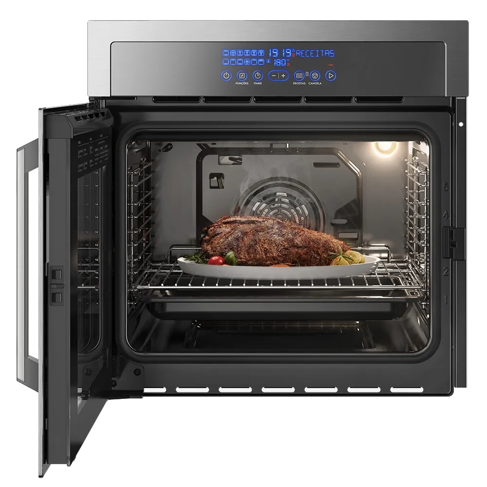 Forno de Embutir Electrolux Elétrico 80L Home Pro com Grill Inox (OE9XT)