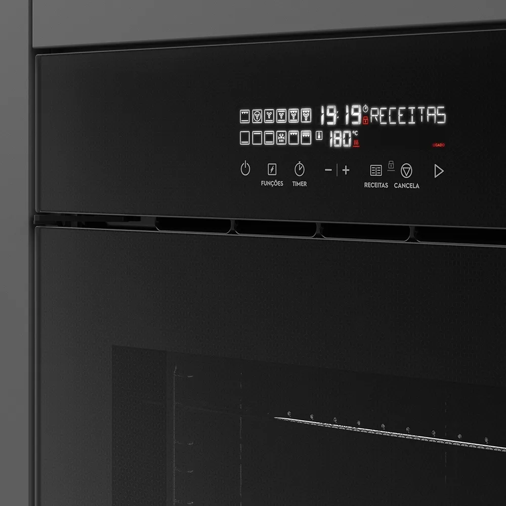 Forno de Embutir Electrolux Elétrico 80L Pro Series com Grill Preto (OE9VT)