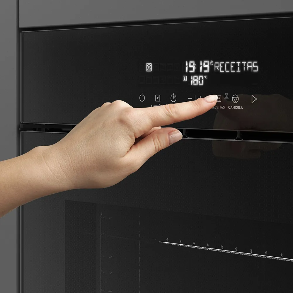 Forno de Embutir Electrolux Elétrico 80L Pro Series com Grill Preto (OE9VT)