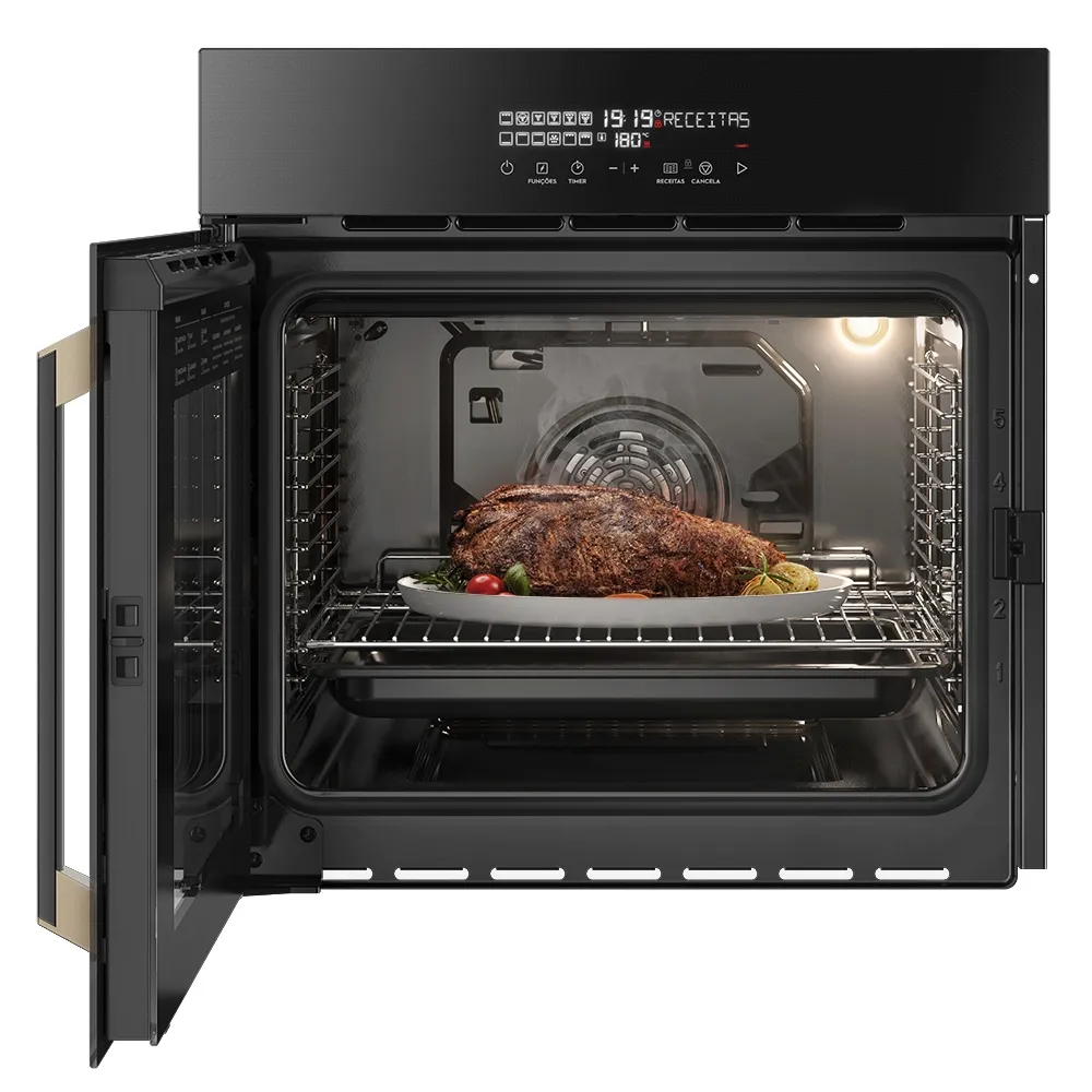 Forno de Embutir Electrolux Elétrico 80L Pro Series com Grill Preto (OE9VT)