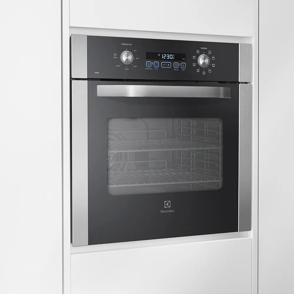 Forno de Embutir Electrolux Elétrico 80L com Grill e Convecção Inox (OE8DX)