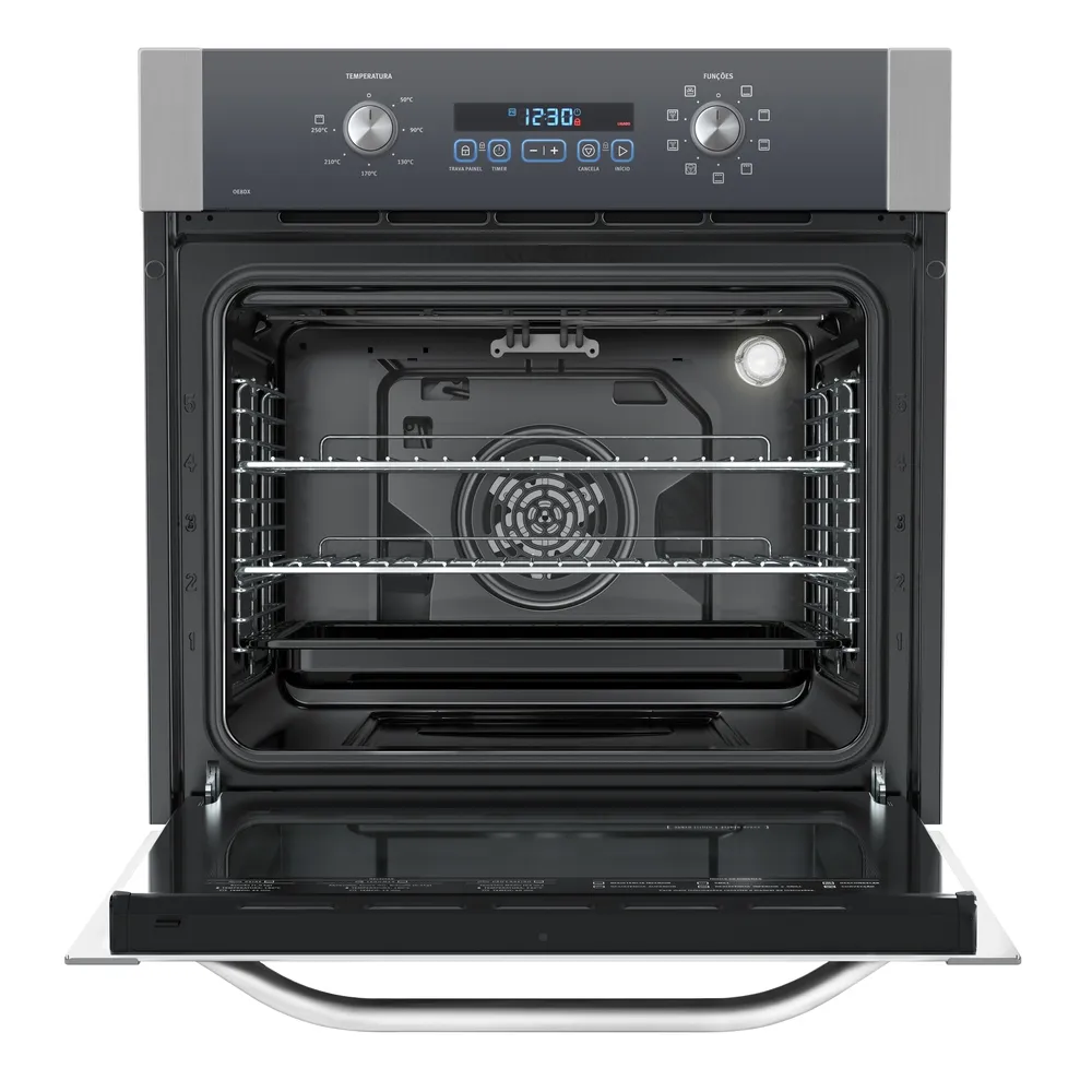 Forno de Embutir Electrolux Elétrico 80L com Grill e Convecção Inox (OE8DX)
