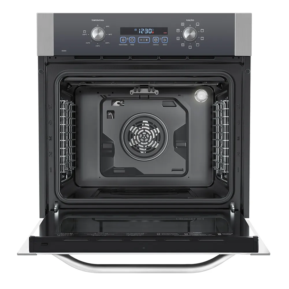 Forno de Embutir Electrolux Elétrico 80L com Grill e Convecção Inox (OE8DX)