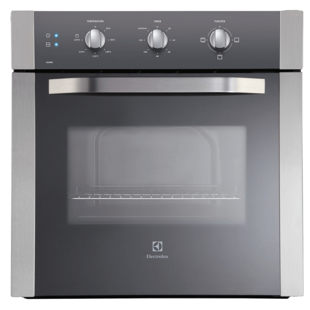 Forno de Embutir Electrolux Elétrico 80L com Grill Inox (OE8MX)