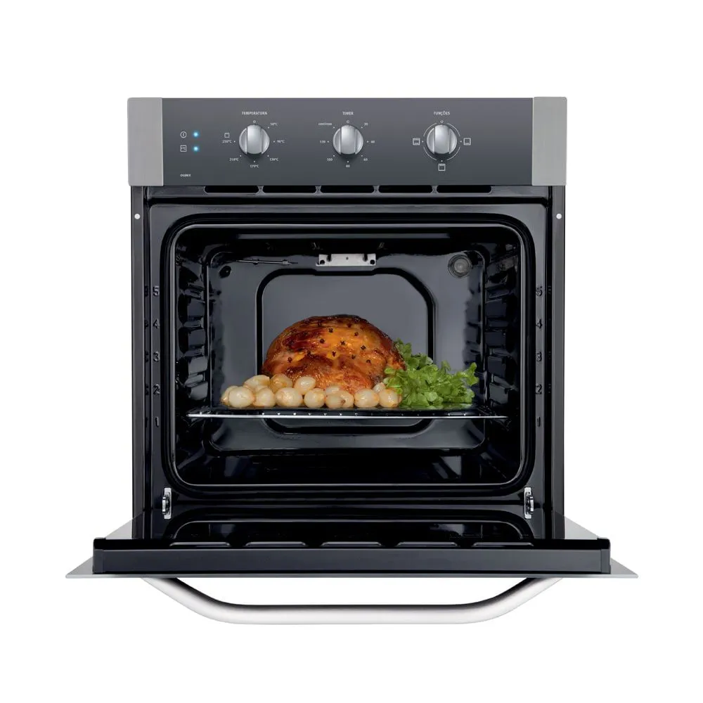 Forno de Embutir Electrolux Elétrico 80L com Grill Inox (OE8MX)
