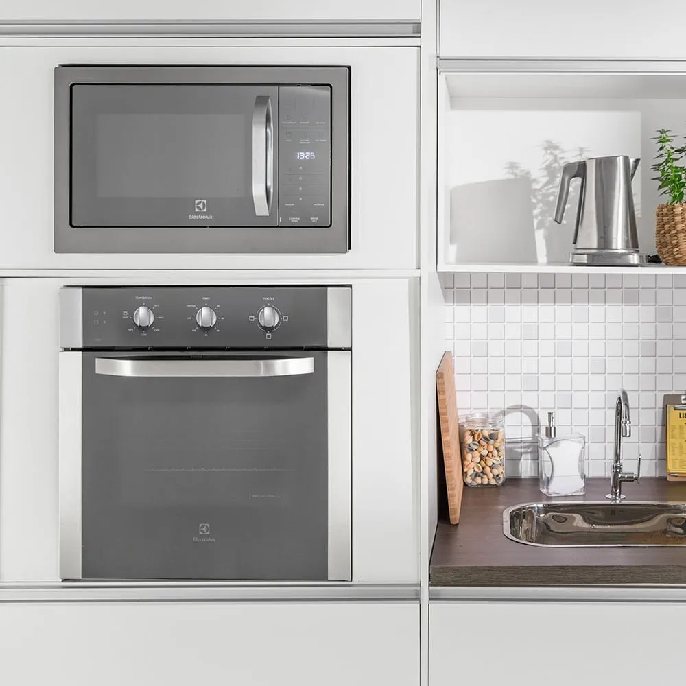 Forno de Embutir Electrolux Elétrico 80L com Grill Inox (OE8MX)