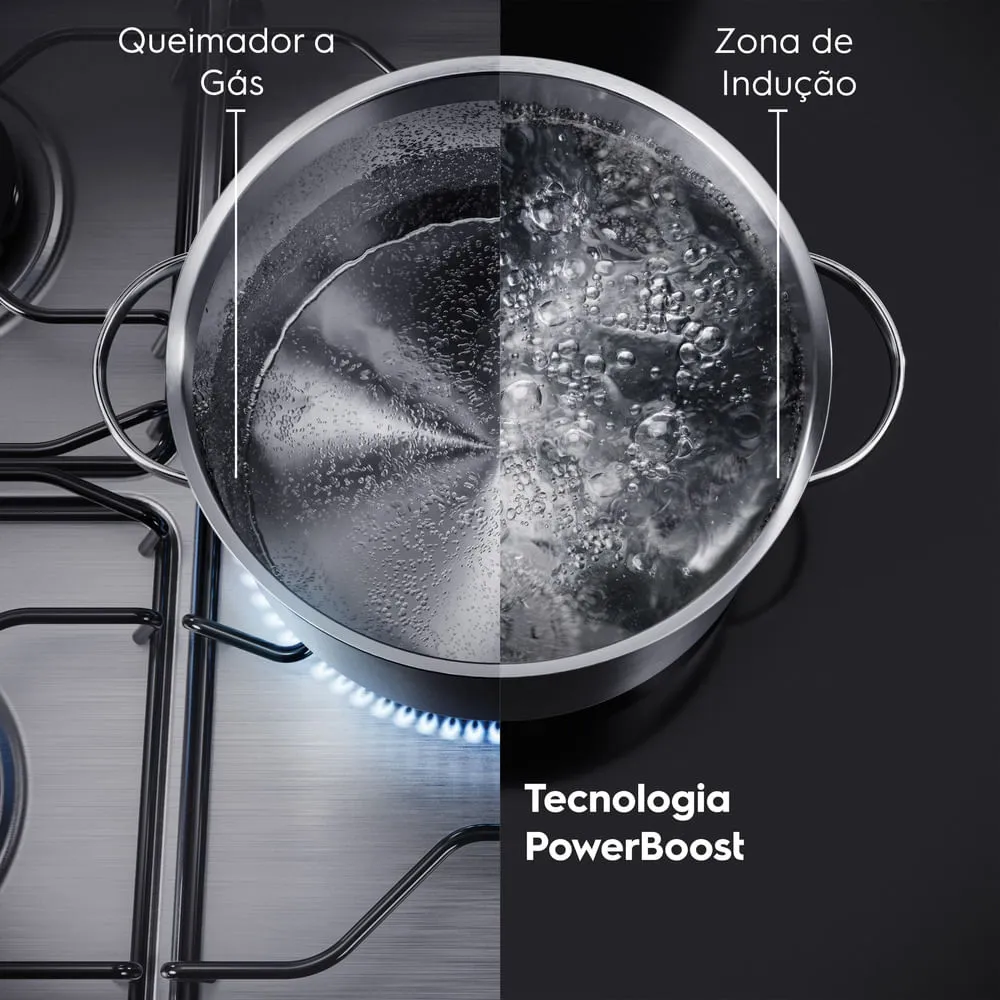 Cooktop 4 Bocas de Indução Electrolux Efficient (IE4TW)