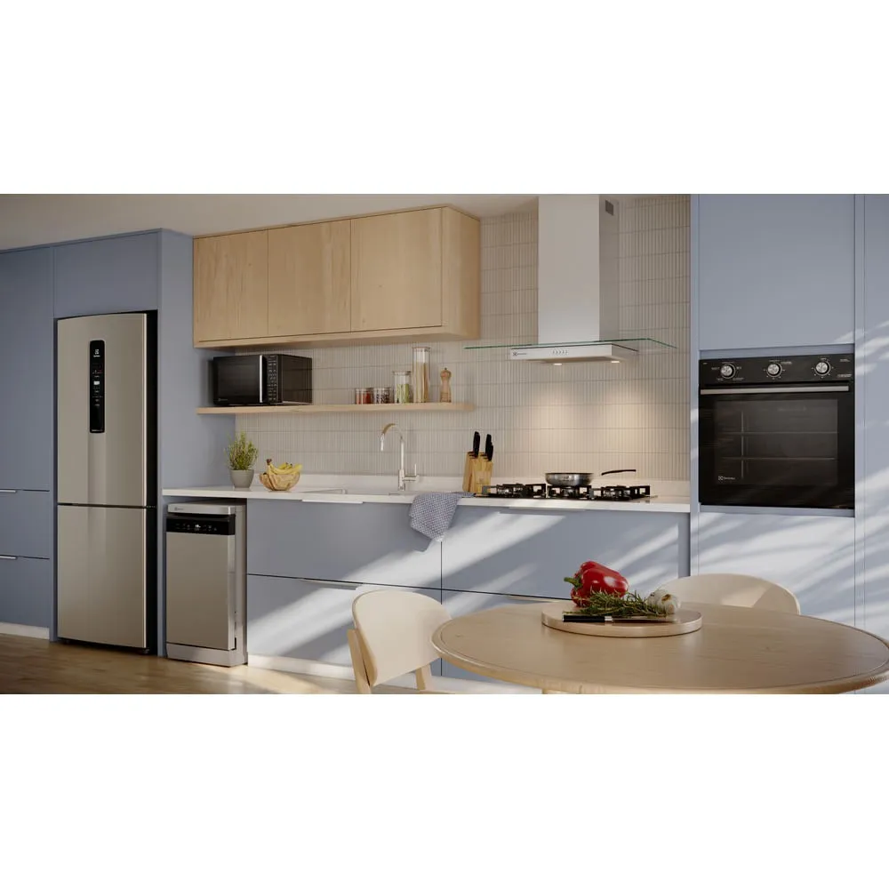 Cooktop 5 Bocas a Gás Electrolux Mesa de Vidro Efficient Grade de Aço Fosco (KE5GR)