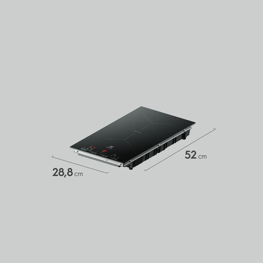 Cooktop 2 Bocas de Indução Electrolux Efficient 2 em 1 com Powerboost (IE3LP)