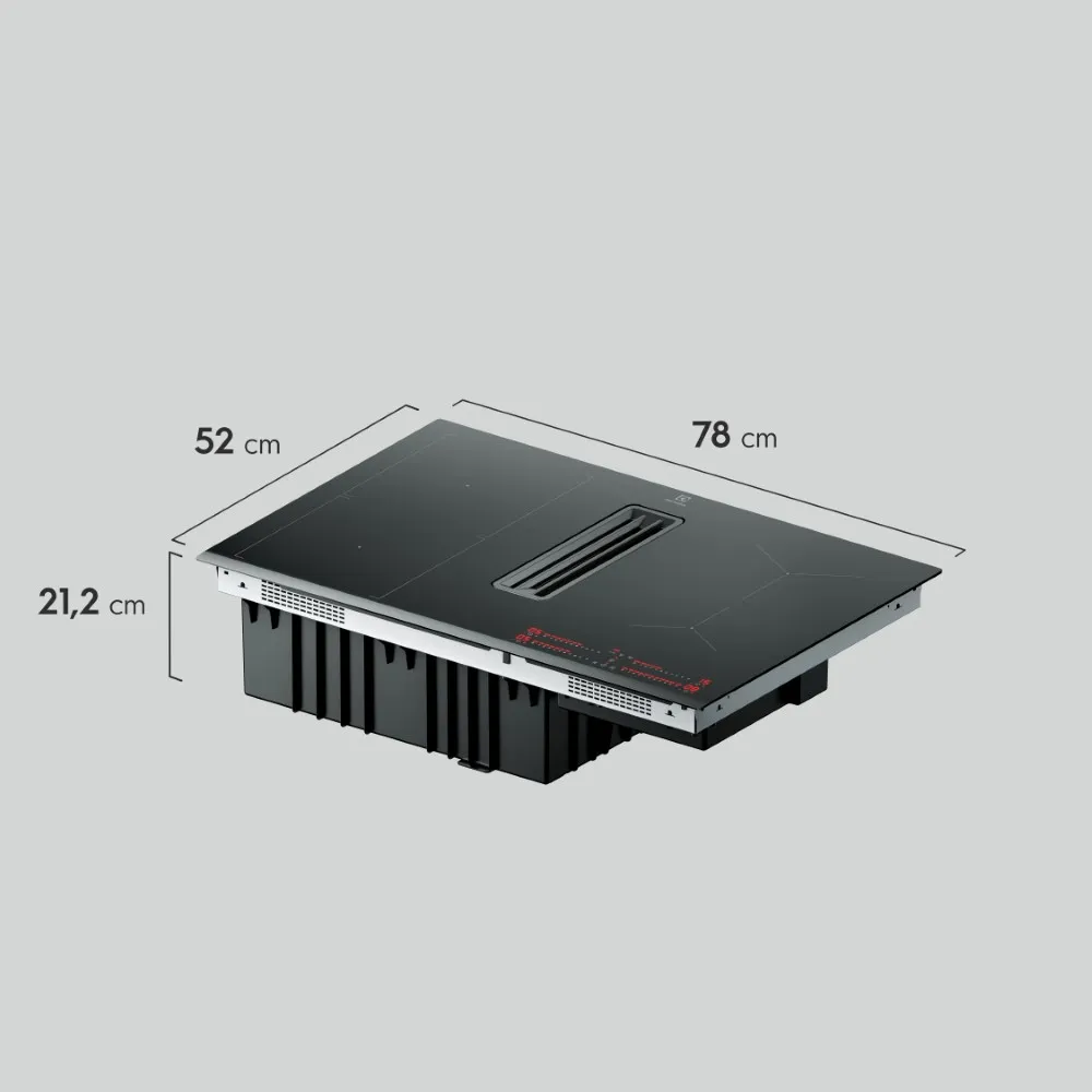 Cooktop de Indução 2 em 1 com Coifa Integrada Electrolux Expert (IE8CH)
