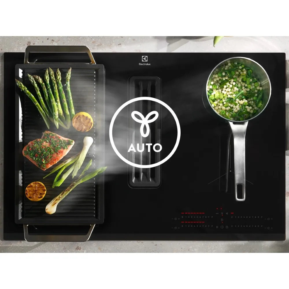 Cooktop de Indução 2 em 1 com Coifa Integrada Electrolux Expert (IE8CH)