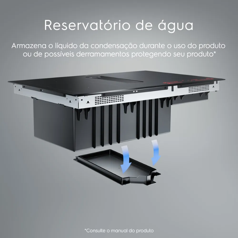 Cooktop de Indução 2 em 1 com Coifa Integrada Electrolux Expert (IE8CH)
