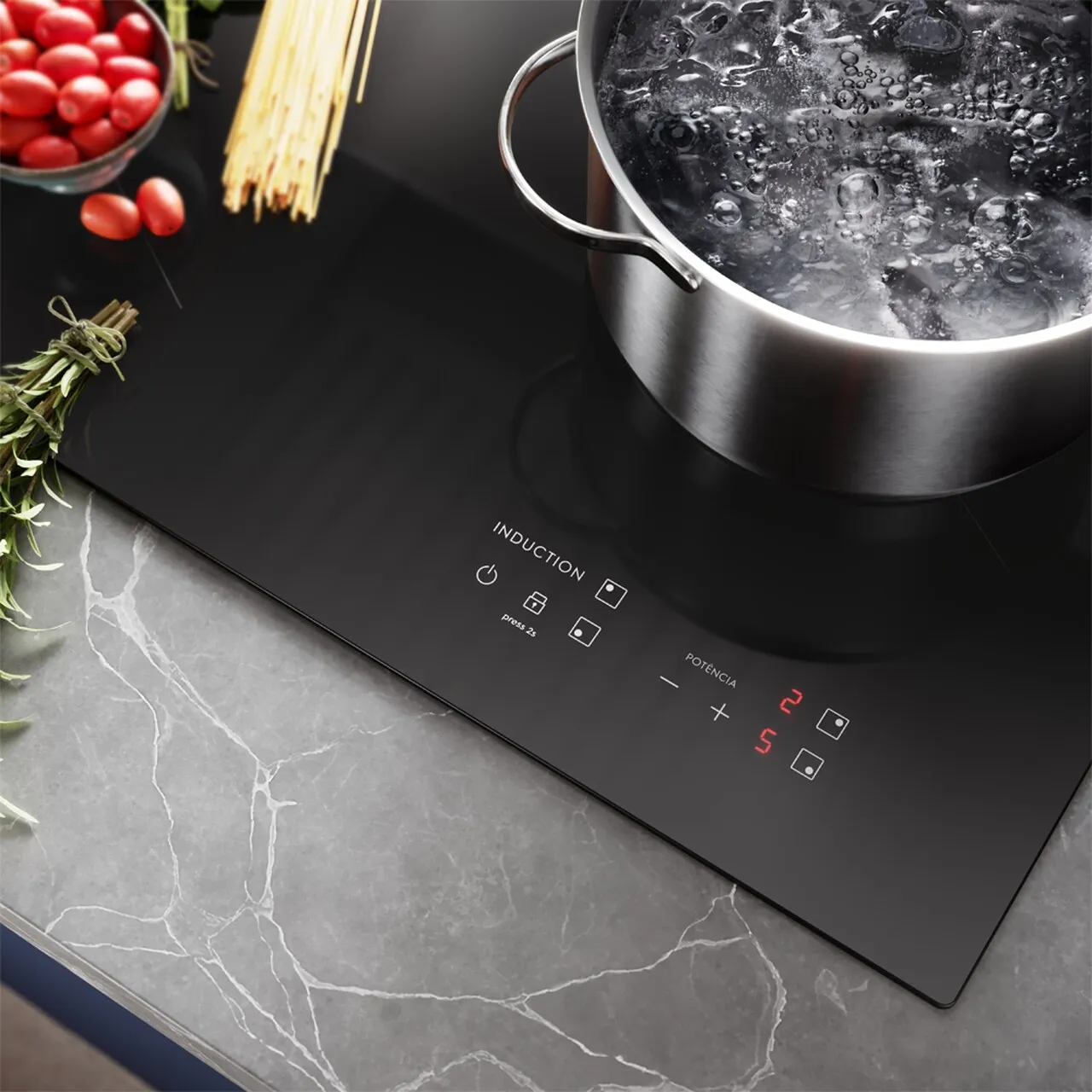 Cooktop 4 Bocas de Indução Electrolux Efficient com Powerboost (IE6LP)